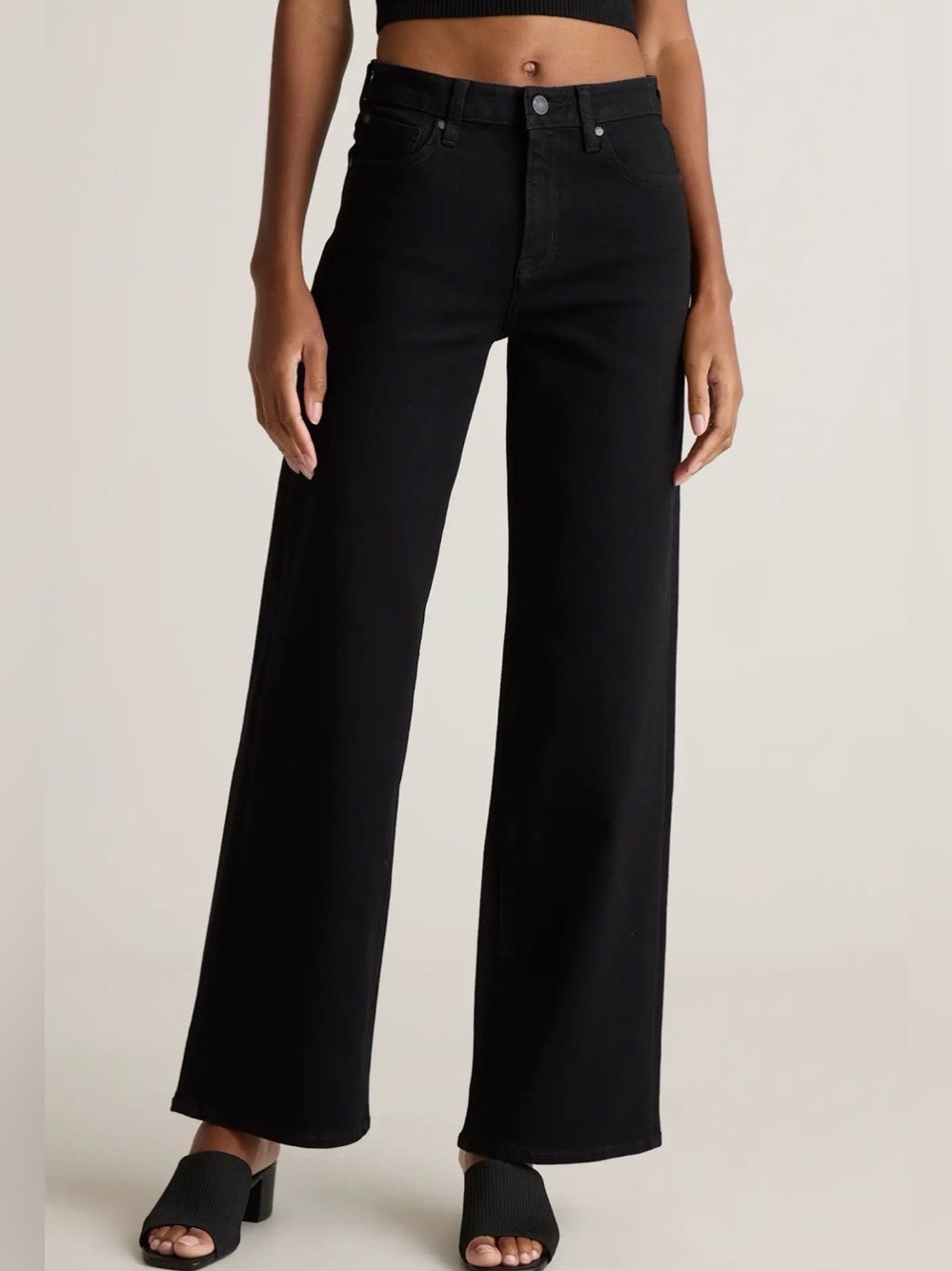 Quince Bella Stretch Wide Leg Jeans - Picture 7 of 7